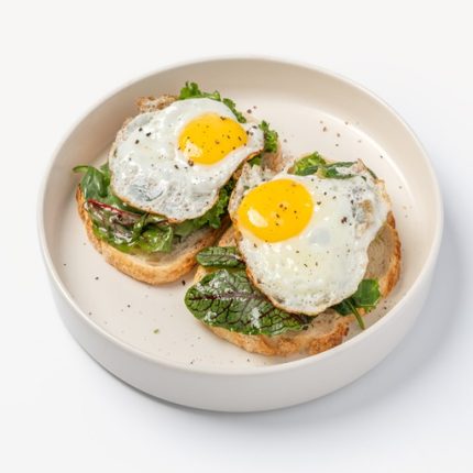 بشقاب نیمرو با سبزیجات